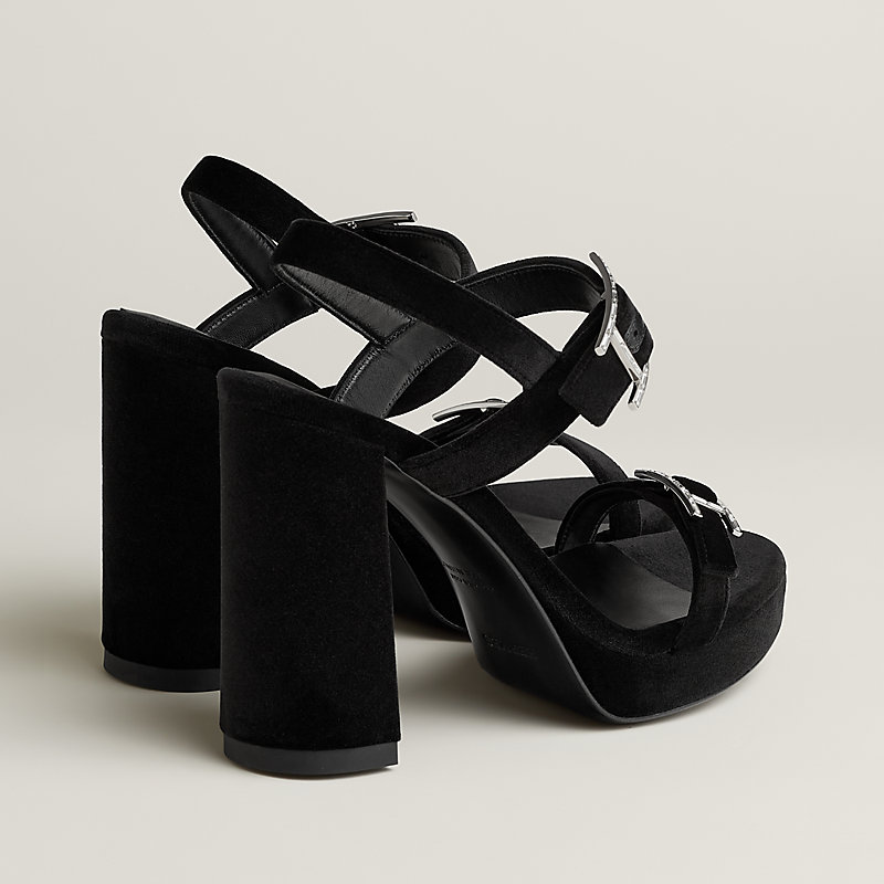 Bossa sandal - Black | Hermès USA